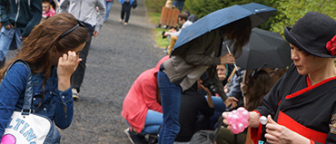 Spotkania z Japonią we wrocławskim Ogrodzie Japońskim - balony Yumi Sato